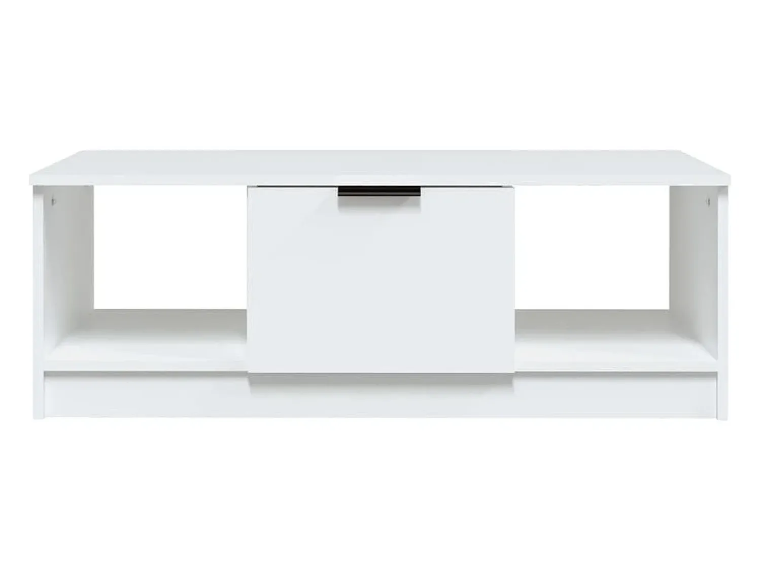 Mesa de centro | Mesa de apoio 102x50x36 cm madeira processada Branco