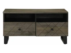 Mesa de centro | Mesa de apoio 80x54x40 cm madeira de mangueira maciça^ Mesa De Centro