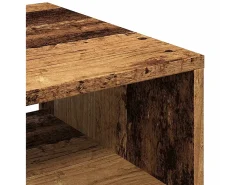 Mesa De Centro* Mesa de centro | Mesa de apoio | Mesa de café 40x40x43 cm derivados de madeira madeira velha Castanho