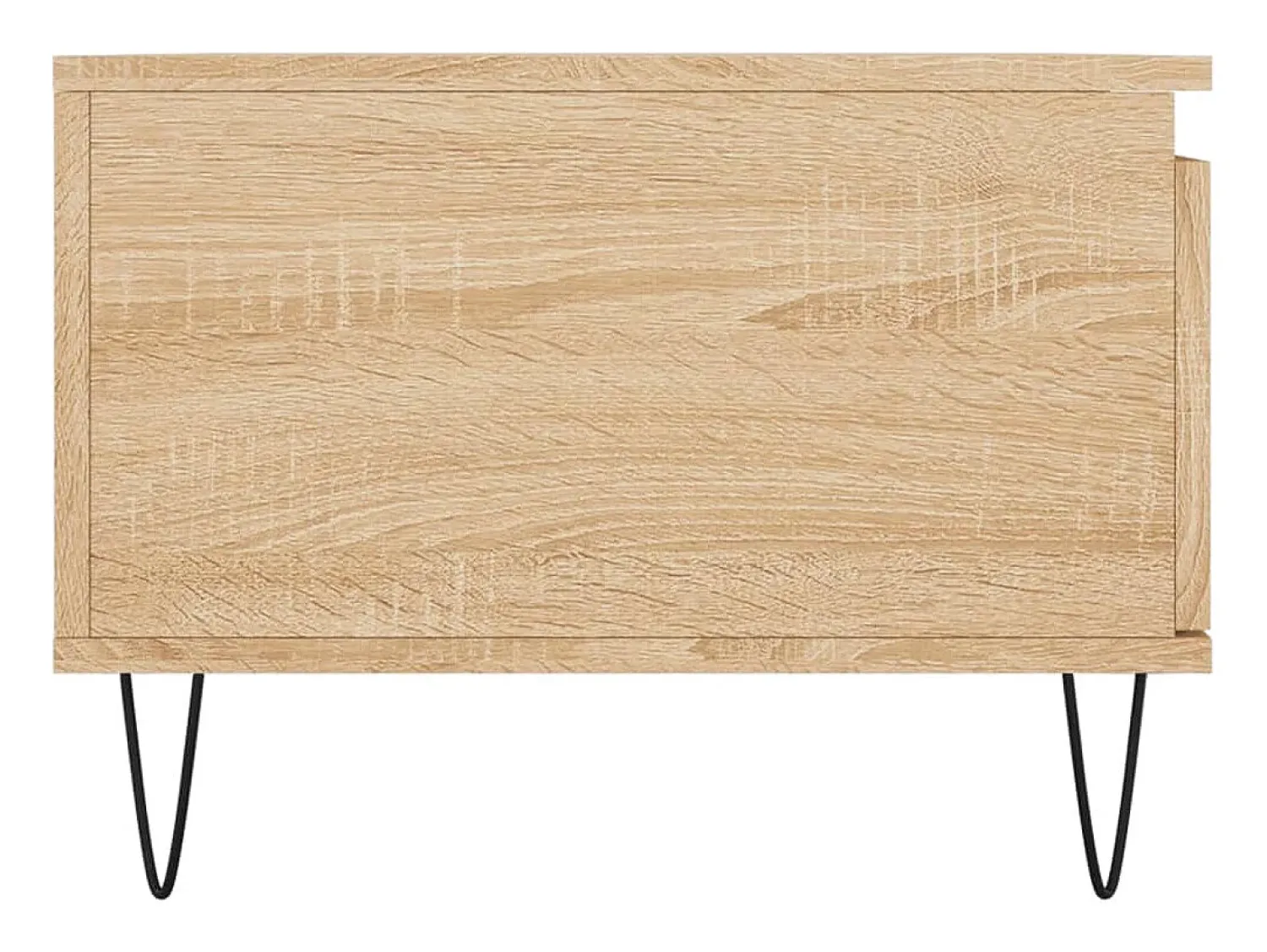 Mesa De Centro| Mesa de centro | Mesa de apoio 90x50x36.5 cm derivados madeira carvalho sonoma Castanho