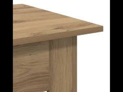 Mesa De Centro* Mesa de centro | Mesa de apoio carvalho artisiano Madeira processada Castanho