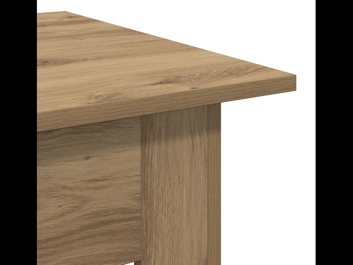 Mesa De Centro* Mesa de centro | Mesa de apoio carvalho artisiano Madeira processada Castanho