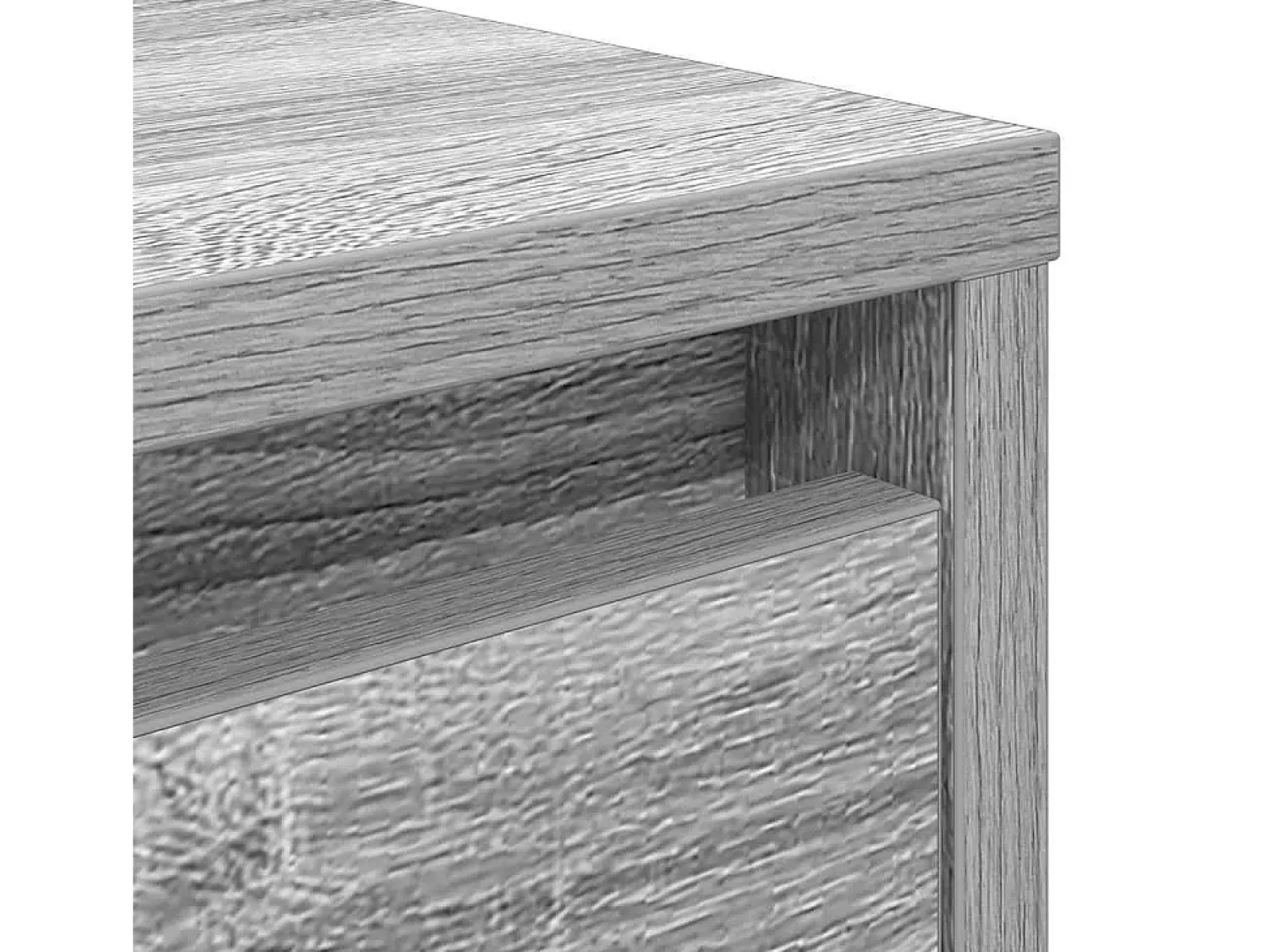 Hot Mesa de centro | Mesa de apoio com gavetas 100x100x40 cm sonoma Cinzento