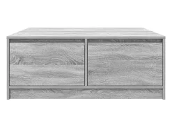 Hot Mesa de centro | Mesa de apoio com gavetas 100x100x40 cm sonoma Cinzento