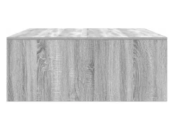 Hot Mesa de centro | Mesa de apoio com gavetas 100x100x40 cm sonoma Cinzento