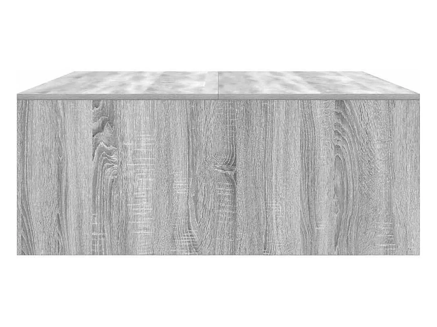 Hot Mesa de centro | Mesa de apoio com gavetas 100x100x40 cm sonoma Cinzento