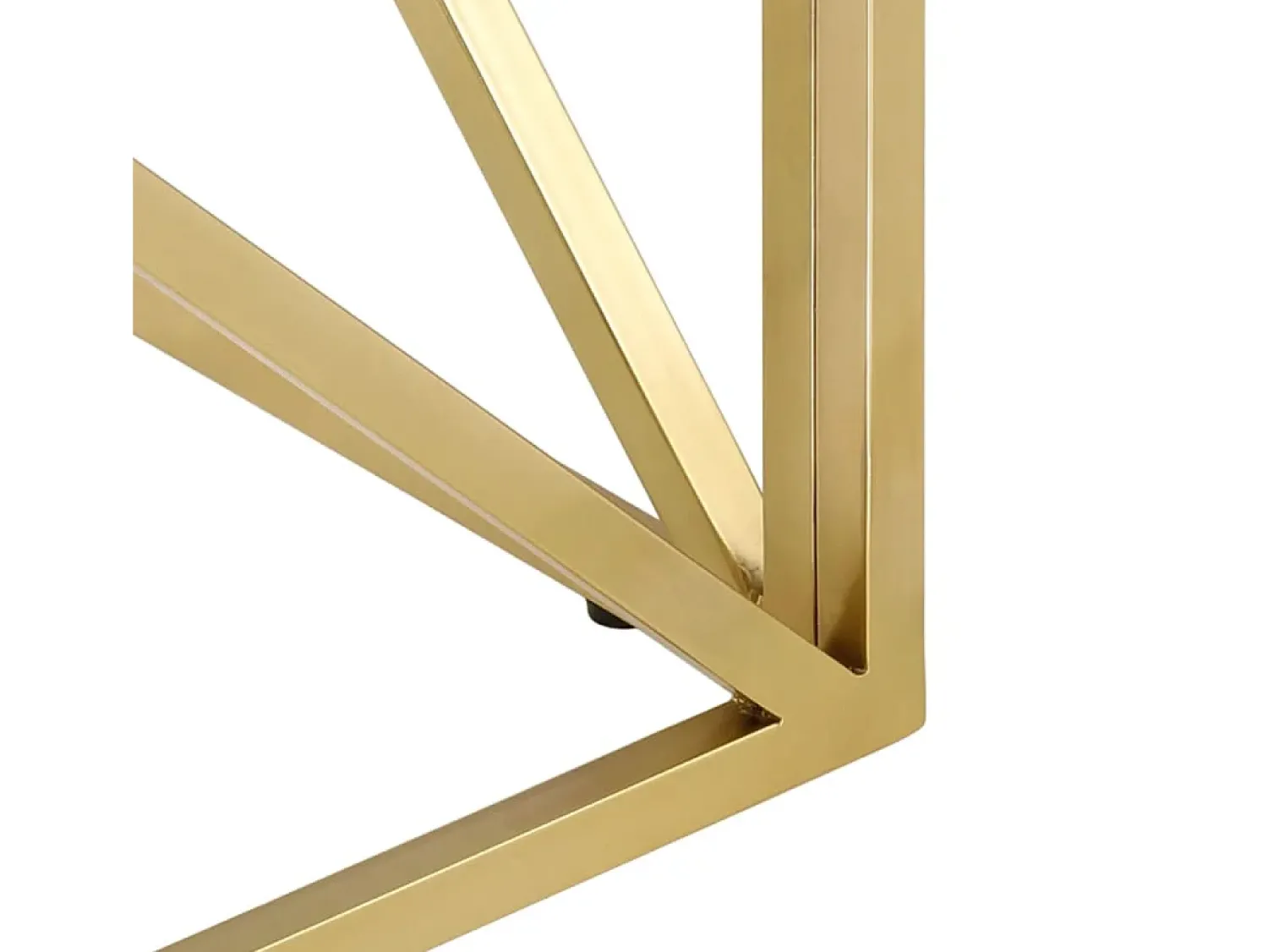 Mesa De Centro| Mesa de centro | Mesa de apoio aço inoxidável e vidro temperado dourado Cor de laranja