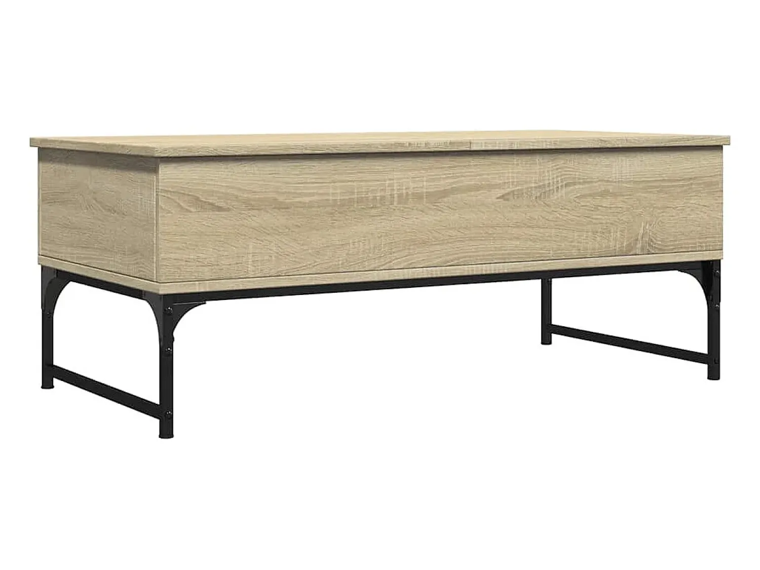 Mesa de centro | Mesa de apoio 100x50x40 cm deriv. madeira/metal carvalho sonoma^ Mesa De Centro