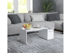 Mesa de centro | Mesa de apoio 90x45x35 cm derivados de madeira^ Mesa De Centro