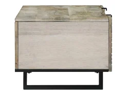 Mesa de centro | Mesa de apoio | Mesa de café Bege e Preto 100x54x40 cm^ Mesa De Centro