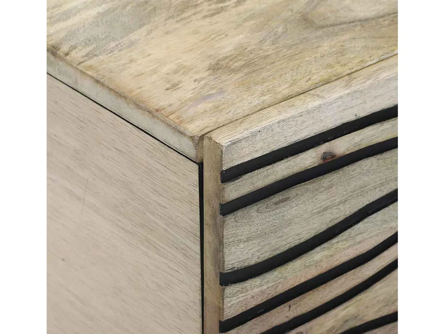 Mesa de centro | Mesa de apoio | Mesa de café Bege e Preto 100x54x40 cm^ Mesa De Centro