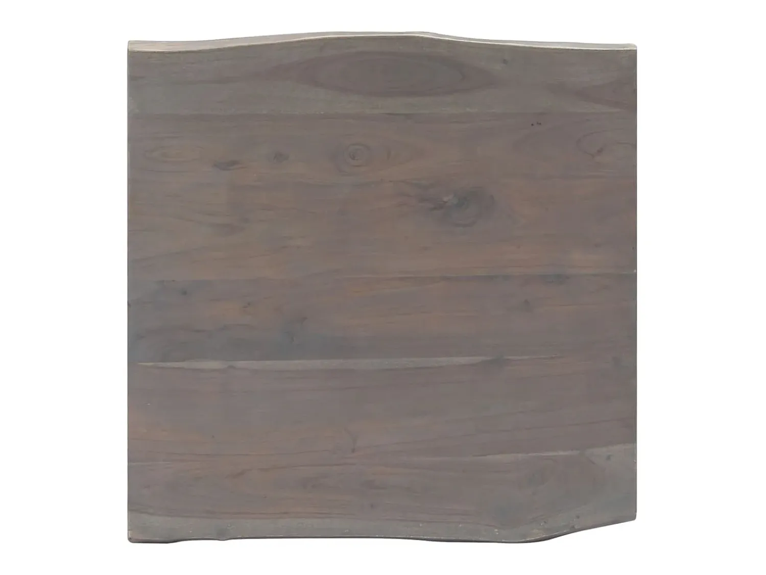 Mesa De Centro* Mesa de centro | Mesa de apoio | Mesa de café c/ arestas vivas 60x60x40cm acácia maciça Cinzento