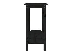 Discount Mesa de centro | Mesa de apoio | Mesa consola 110x40x80 cm madeira de pinho maciça Preto