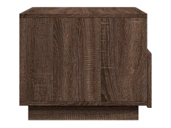 Discount Mesa de centro | Mesa de apoio com luzes LED 50x49x40 cm carvalho Castanho