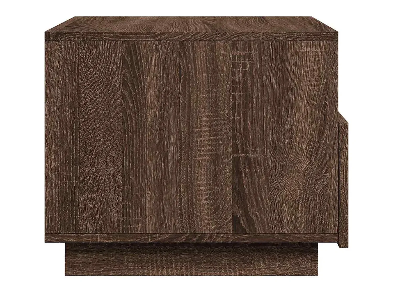 Discount Mesa de centro | Mesa de apoio com luzes LED 50x49x40 cm carvalho Castanho