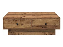 Mesa De Centro| Mesa de centro | Mesa de apoio Madeira antiga 90x90x28 cm Multicor