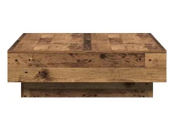 Mesa De Centro| Mesa de centro | Mesa de apoio Madeira antiga 90x90x28 cm Multicor