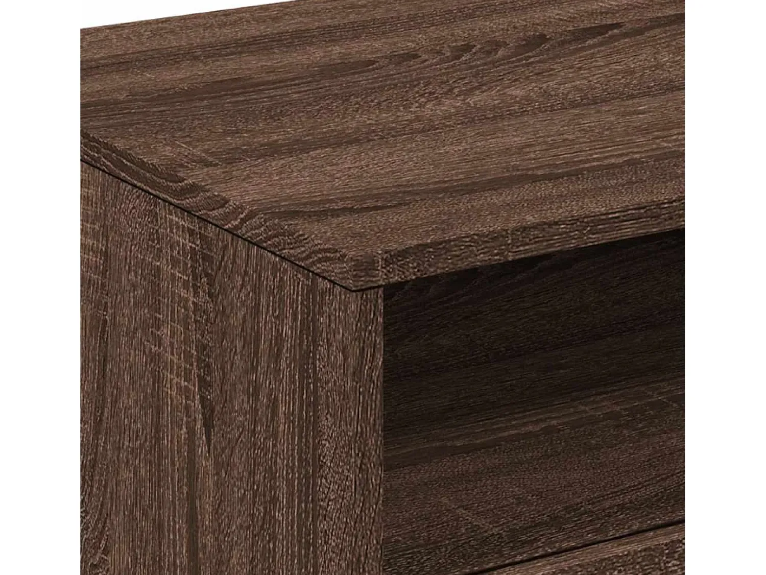 Sale Mesa de centro | Mesa de apoio com luzes LED 90x49x40 cm carvalho Castanho