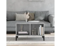 Discount Mesa de centro | Mesa de apoio 60x50x36.5 cm derivados de madeira cinza sonoma Cinzento
