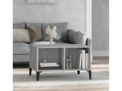 Discount Mesa de centro | Mesa de apoio 60x50x36.5 cm derivados de madeira cinza sonoma Cinzento