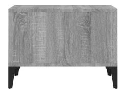 Discount Mesa de centro | Mesa de apoio 60x50x36.5 cm derivados de madeira cinza sonoma Cinzento
