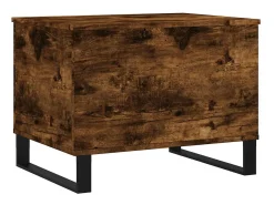 Mesa De Centro| Mesa de centro | Mesa de apoio 60x44.5x45 cm derivados madeira carvalho fumado Castanho