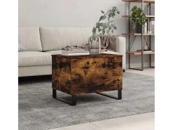 Mesa De Centro| Mesa de centro | Mesa de apoio 60x44.5x45 cm derivados madeira carvalho fumado Castanho