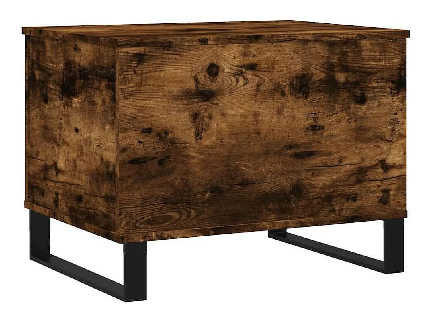 Mesa De Centro| Mesa de centro | Mesa de apoio 60x44.5x45 cm derivados madeira carvalho fumado Castanho