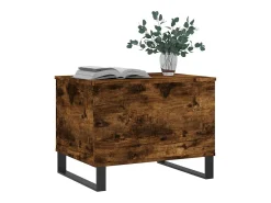 Mesa De Centro| Mesa de centro | Mesa de apoio 60x44.5x45 cm derivados madeira carvalho fumado Castanho