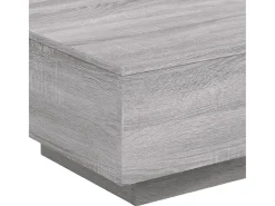 Mesa de centro | Mesa de apoio com luzes LED 55x55x31 cm sonoma^ Mesa De Centro