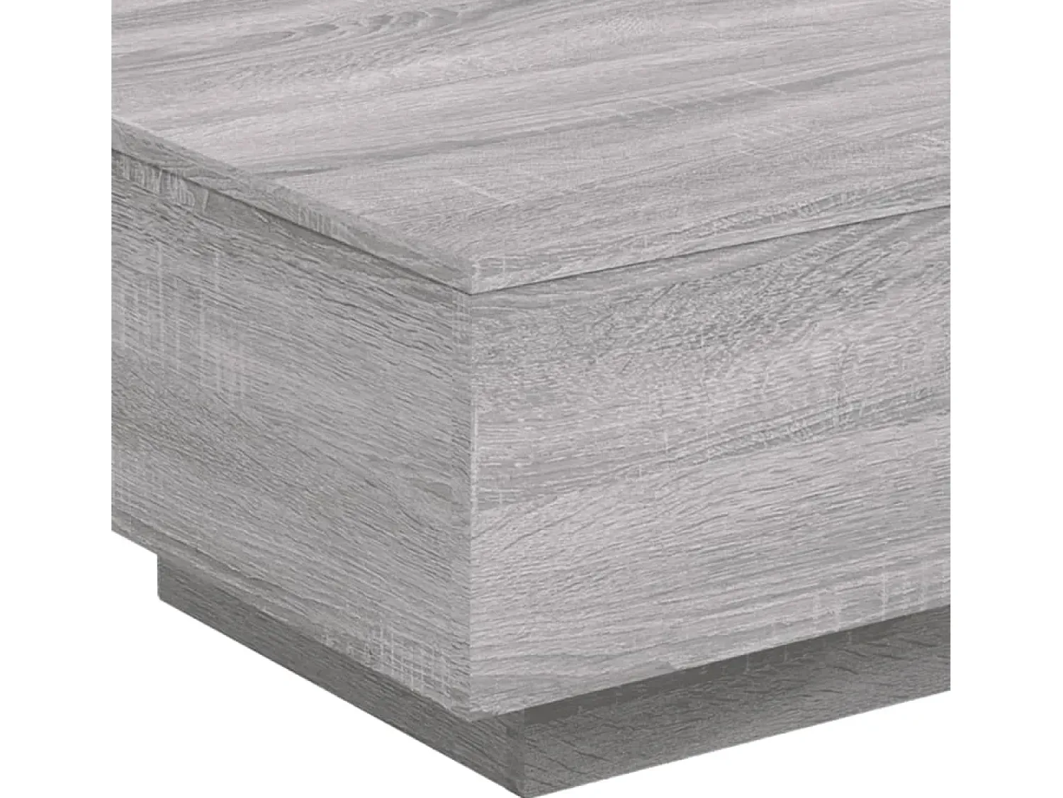 Mesa de centro | Mesa de apoio com luzes LED 55x55x31 cm sonoma^ Mesa De Centro
