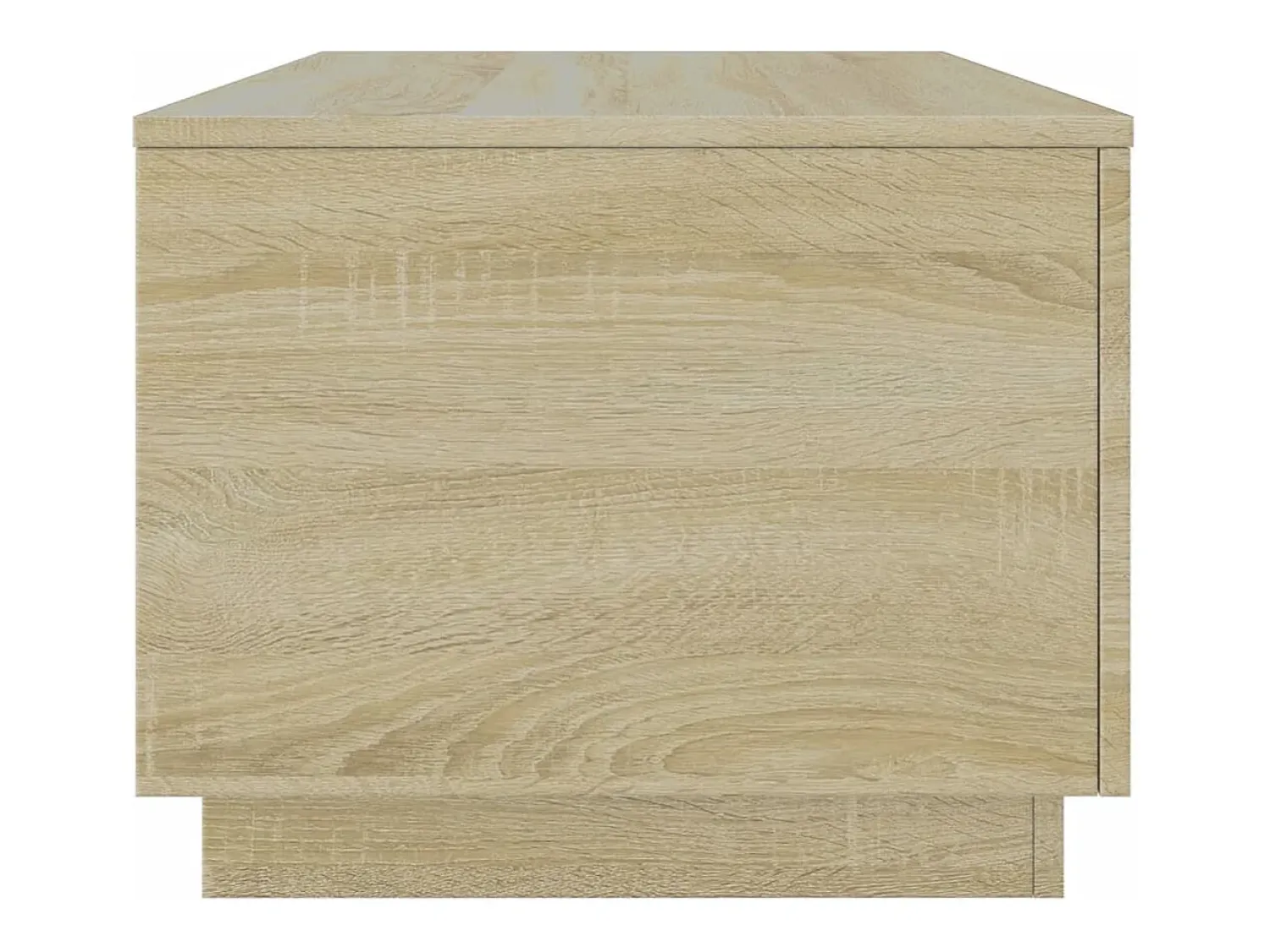 Mesa De Centro| Mesa de centro | Mesa de apoio com luzes LED 90x50x40 cm carvalho sonoma Castanho