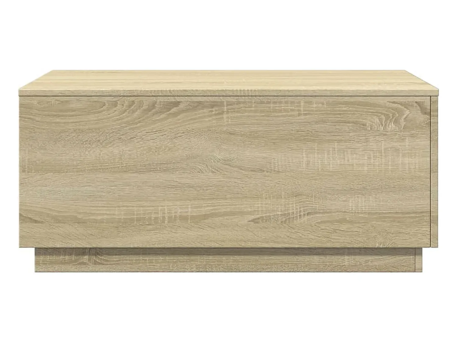 Mesa De Centro| Mesa de centro | Mesa de apoio com luzes LED 90x50x40 cm carvalho sonoma Castanho