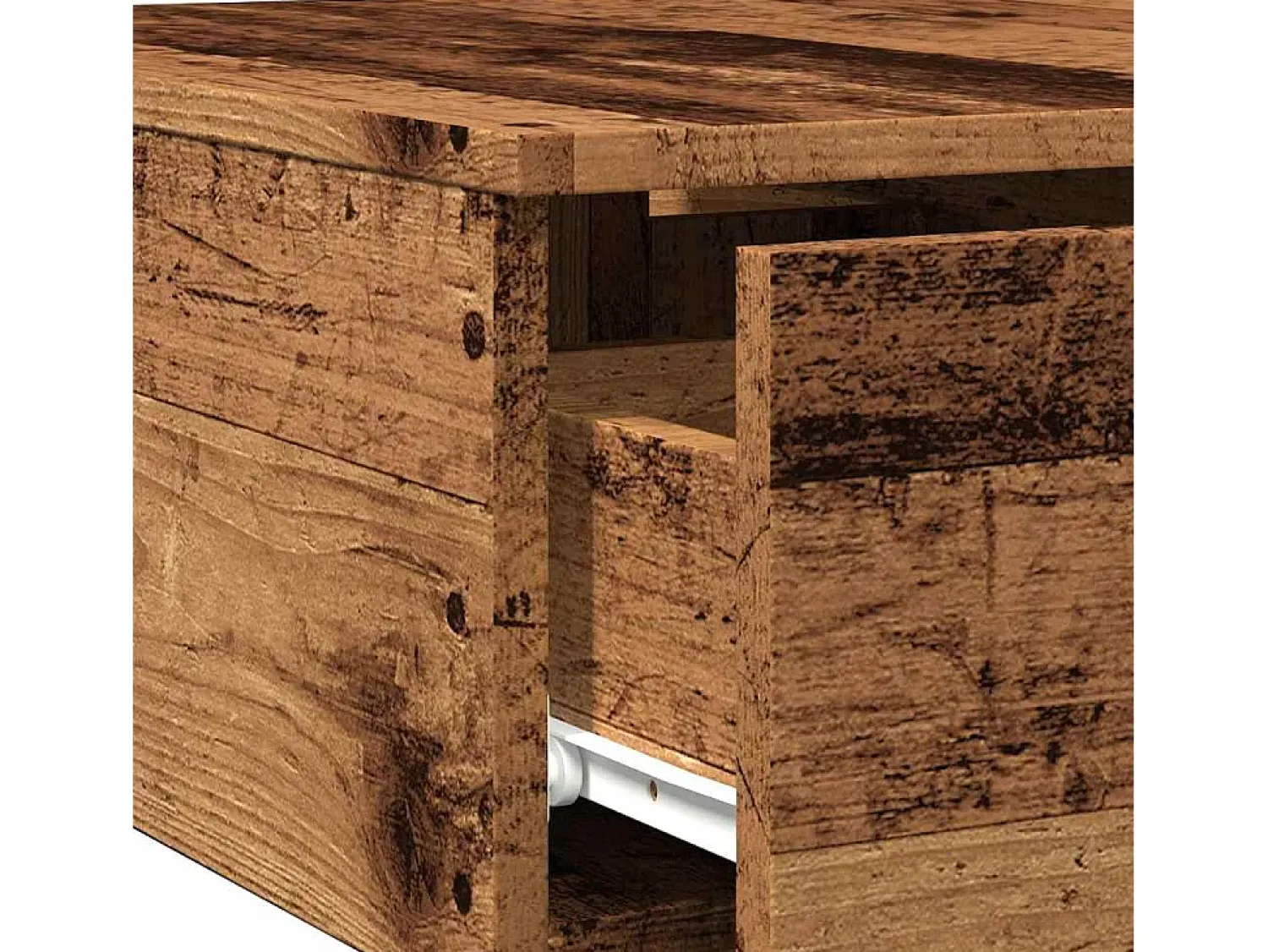 Online Mesa de centro | Mesa de apoio 90x60x31 cm derivados de madeira madeira velha Castanho
