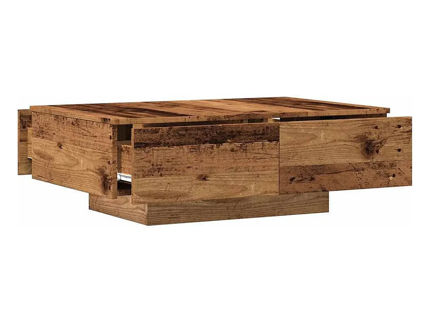 Online Mesa de centro | Mesa de apoio 90x60x31 cm derivados de madeira madeira velha Castanho
