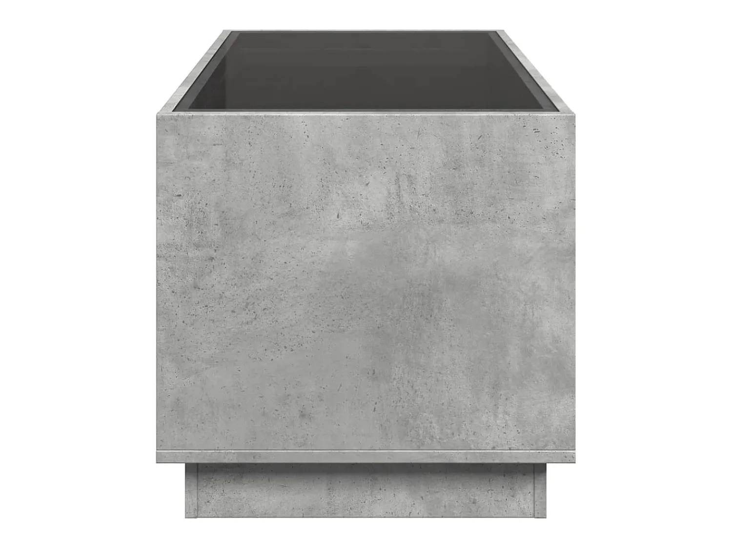 Mesa de centro | Mesa de apoio luzes LED Infinity 70x50x50 cm cimento^ Mesa De Centro
