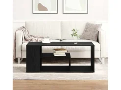 Mesa De Centro| Mesa de centro | Mesa de apoio Carvalho 100x50x40 cm Preto