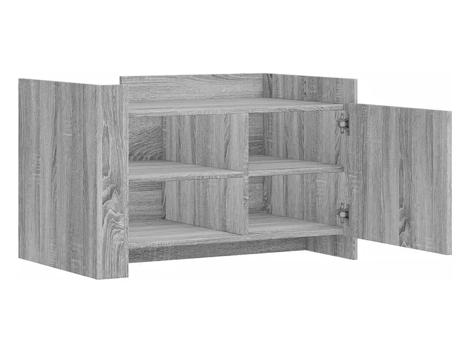 Mesa De Centro| Mesa de centro | Mesa de apoio 80x50x50 cm derivados de madeira sonoma Cinzento