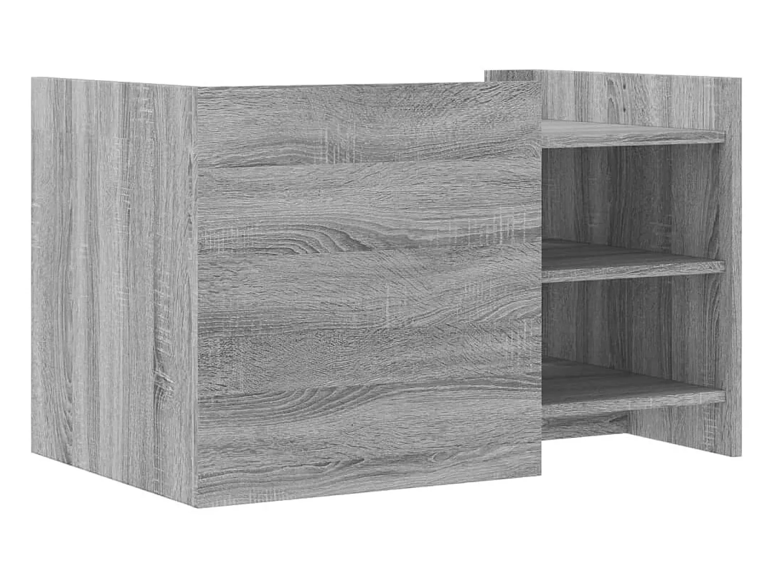 Mesa De Centro| Mesa de centro | Mesa de apoio 80x50x50 cm derivados de madeira sonoma Cinzento
