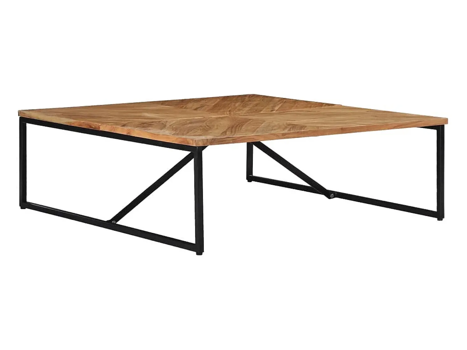 Mesa De Centro| Mesa de centro | Mesa de apoio | Mesa de café 110x110x36 cm madeira de acácia maciça Castanho