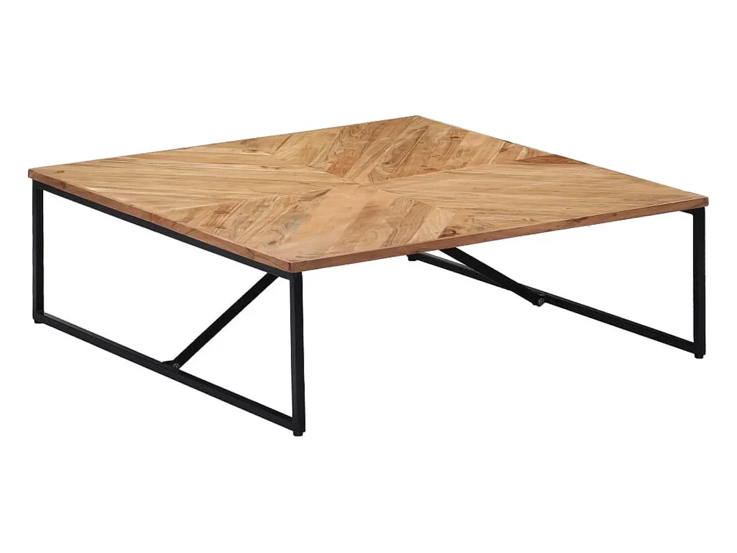 Mesa De Centro| Mesa de centro | Mesa de apoio | Mesa de café 110x110x36 cm madeira de acácia maciça Castanho