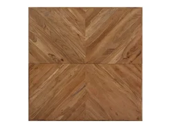Mesa De Centro| Mesa de centro | Mesa de apoio | Mesa de café 110x110x36 cm madeira de acácia maciça Castanho