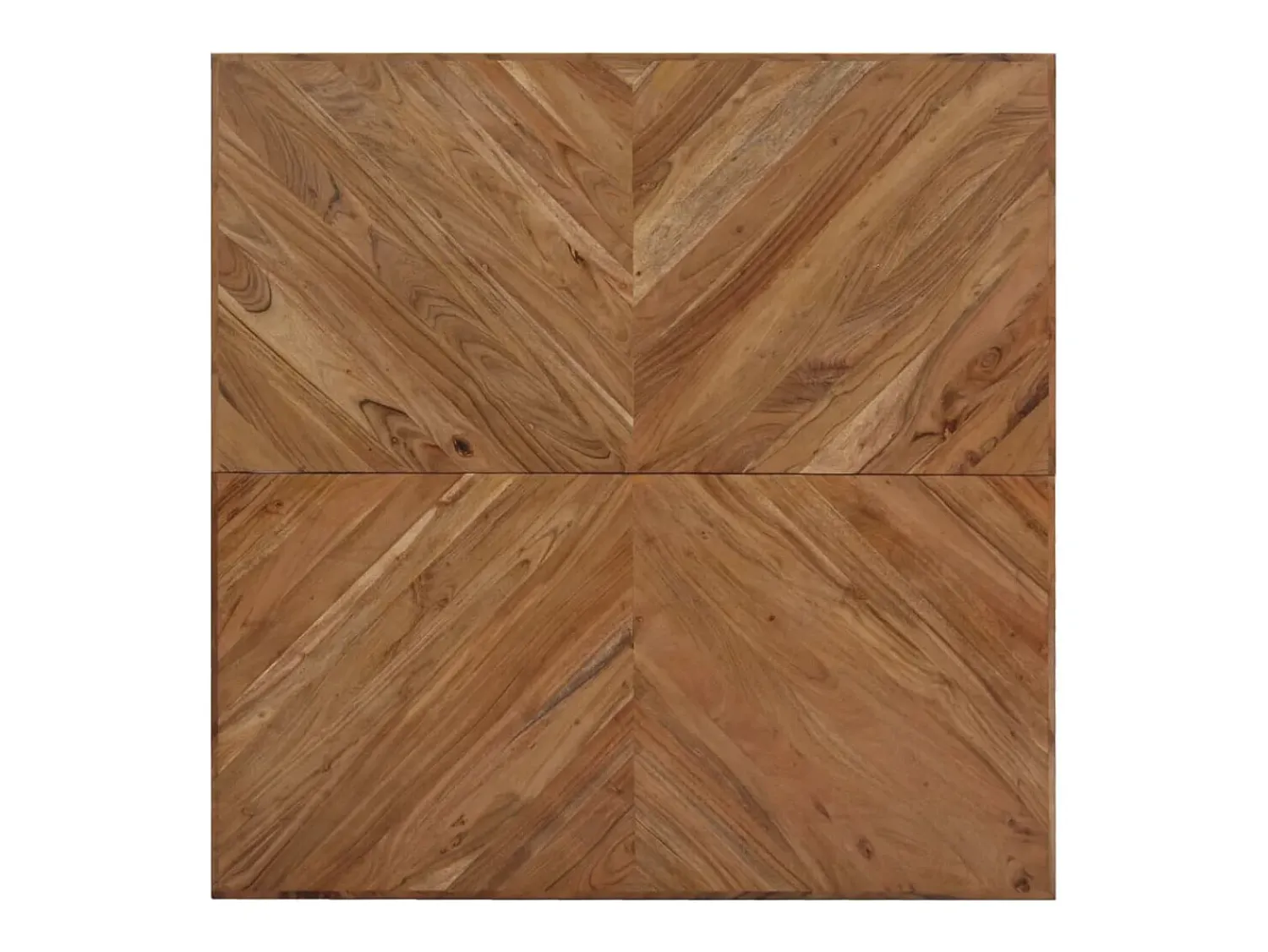 Mesa De Centro| Mesa de centro | Mesa de apoio | Mesa de café 110x110x36 cm madeira de acácia maciça Castanho