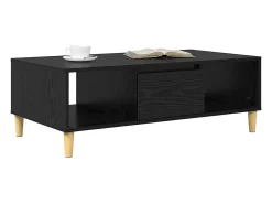 Sale Mesa de centro | Mesa de apoio Carvalho 103.5x60x35 cm Preto