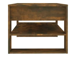 Mesa De Centro* Mesa de centro | Mesa de apoio 102x55x45 cm madeira processada carvalho fumado Castanho