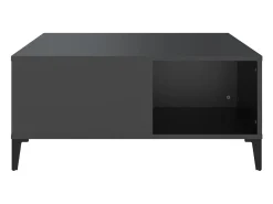 Mesa De Centro| Mesa de centro | Mesa de apoio 80x80x36.5 cm derivados de madeira Preto