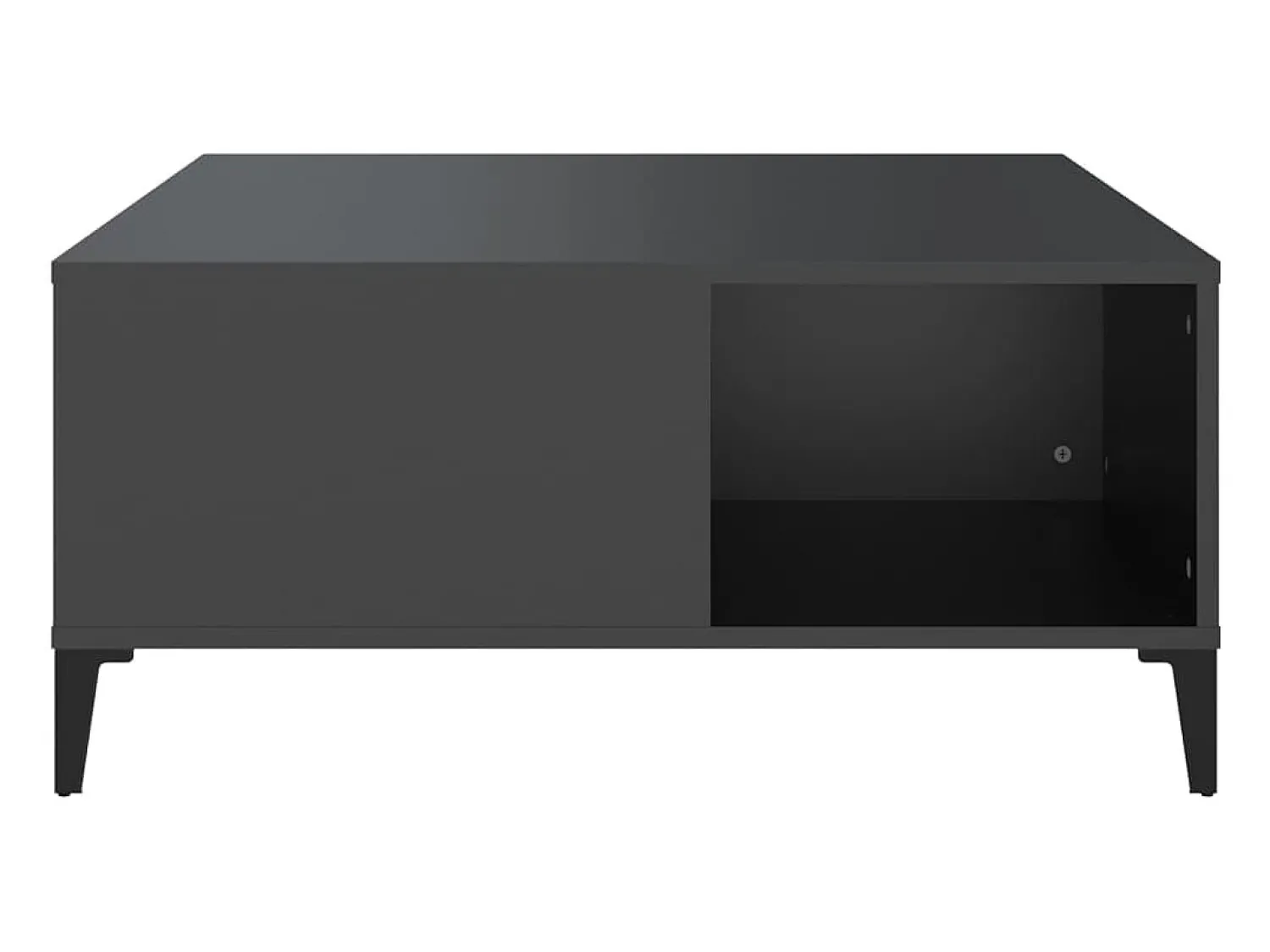 Mesa De Centro| Mesa de centro | Mesa de apoio 80x80x36.5 cm derivados de madeira Preto