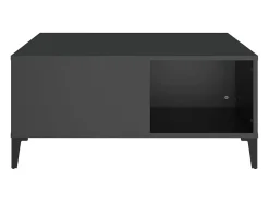 Mesa De Centro| Mesa de centro | Mesa de apoio 80x80x36.5 cm derivados de madeira Preto