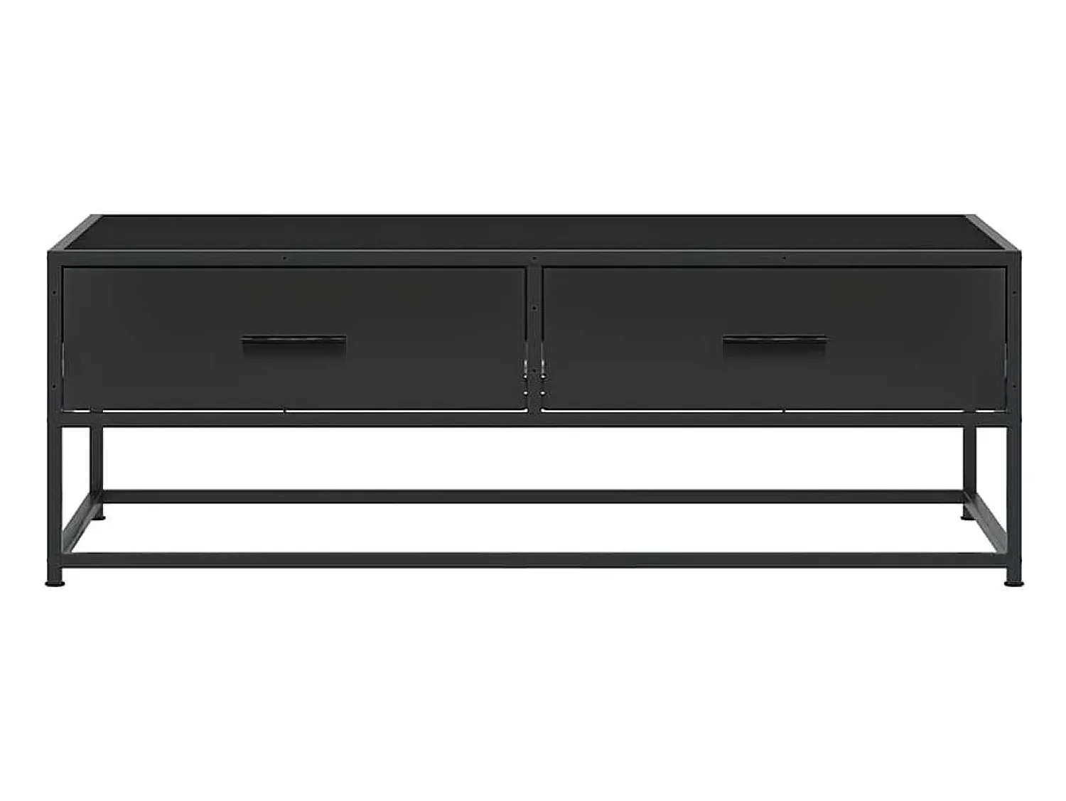 Mesa De Centro* Mesa de centro | Mesa de apoio 100x50x35 cm derivados de madeira/metal Preto