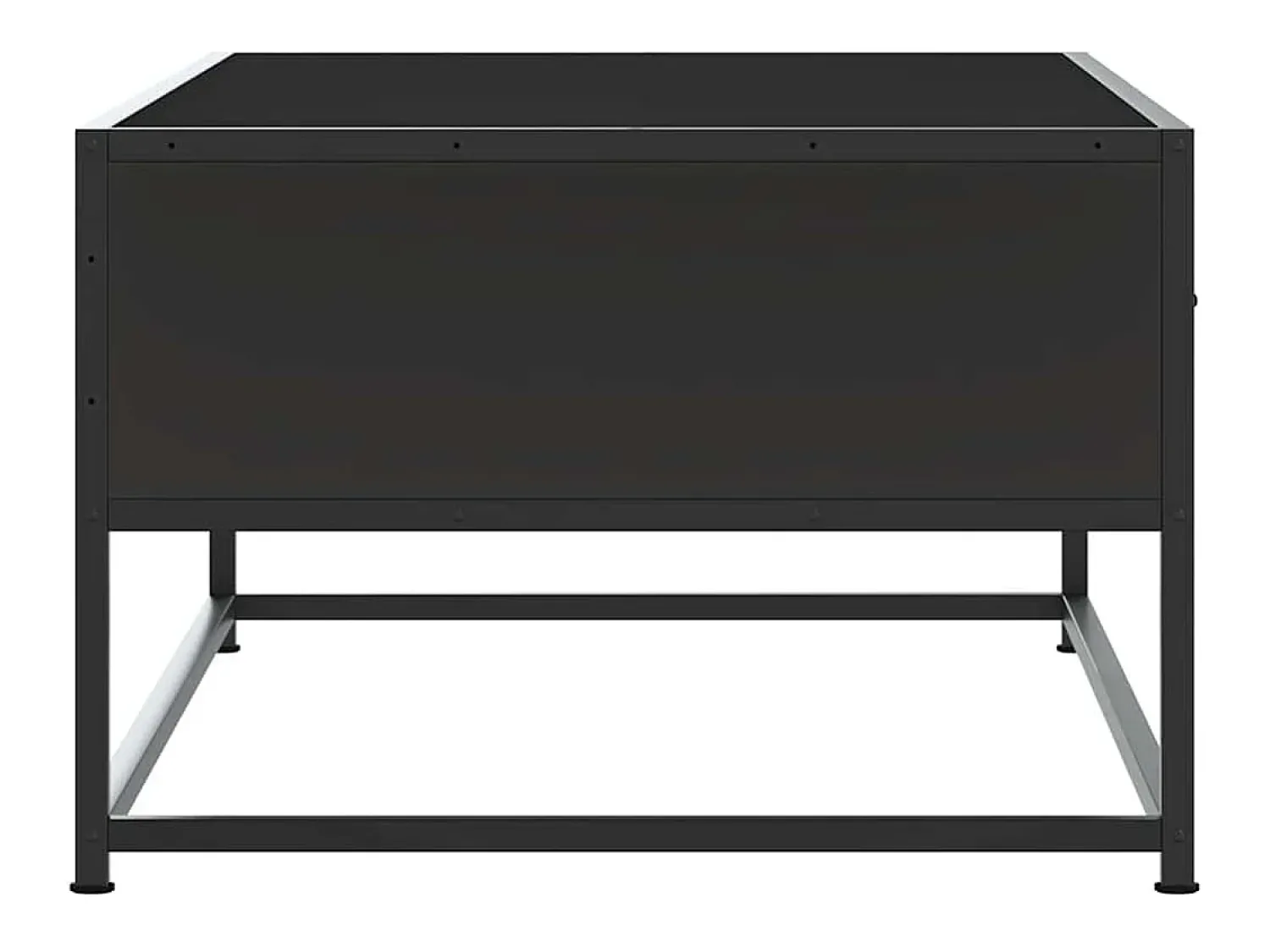 Mesa De Centro* Mesa de centro | Mesa de apoio 100x50x35 cm derivados de madeira/metal Preto